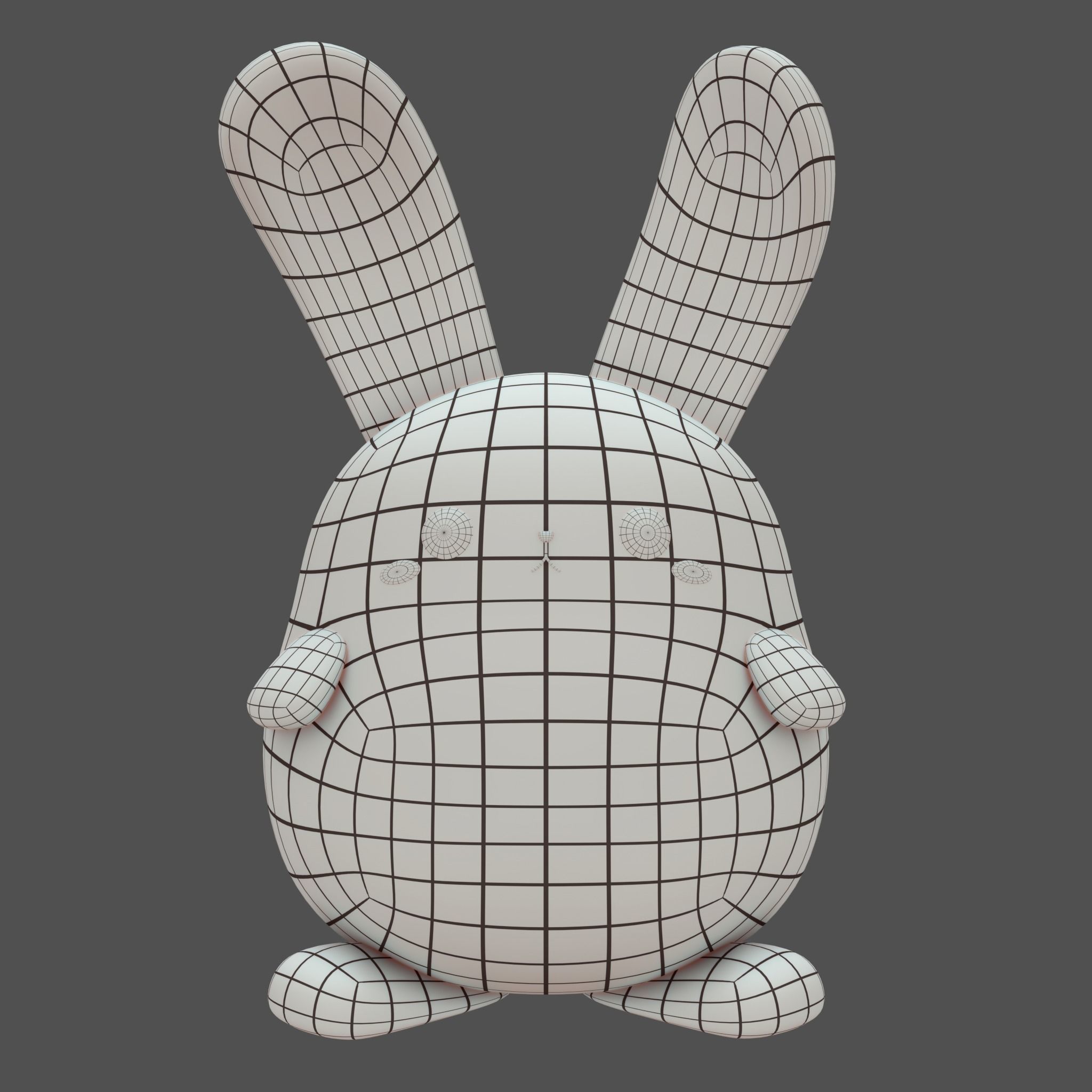 Plush Rabbit 3D model_8