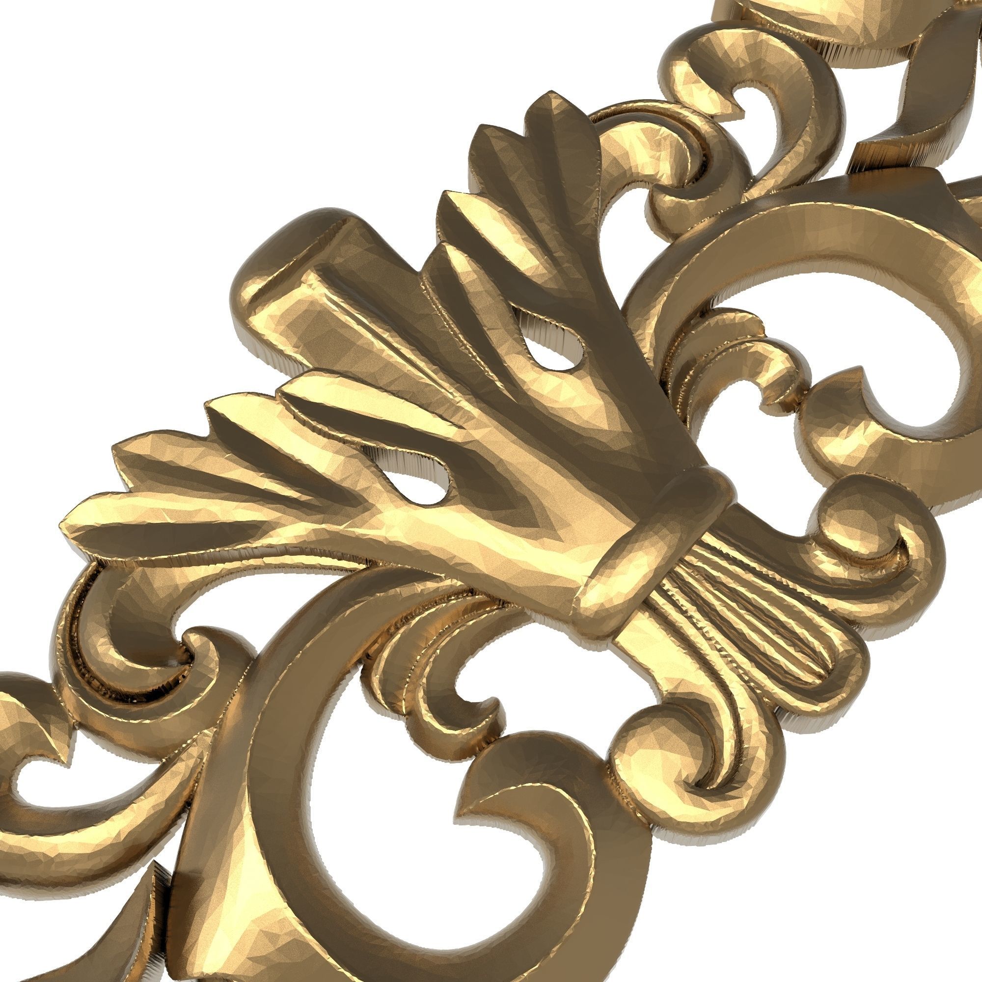 decorative pattern ready for 3D printing 3D model_4