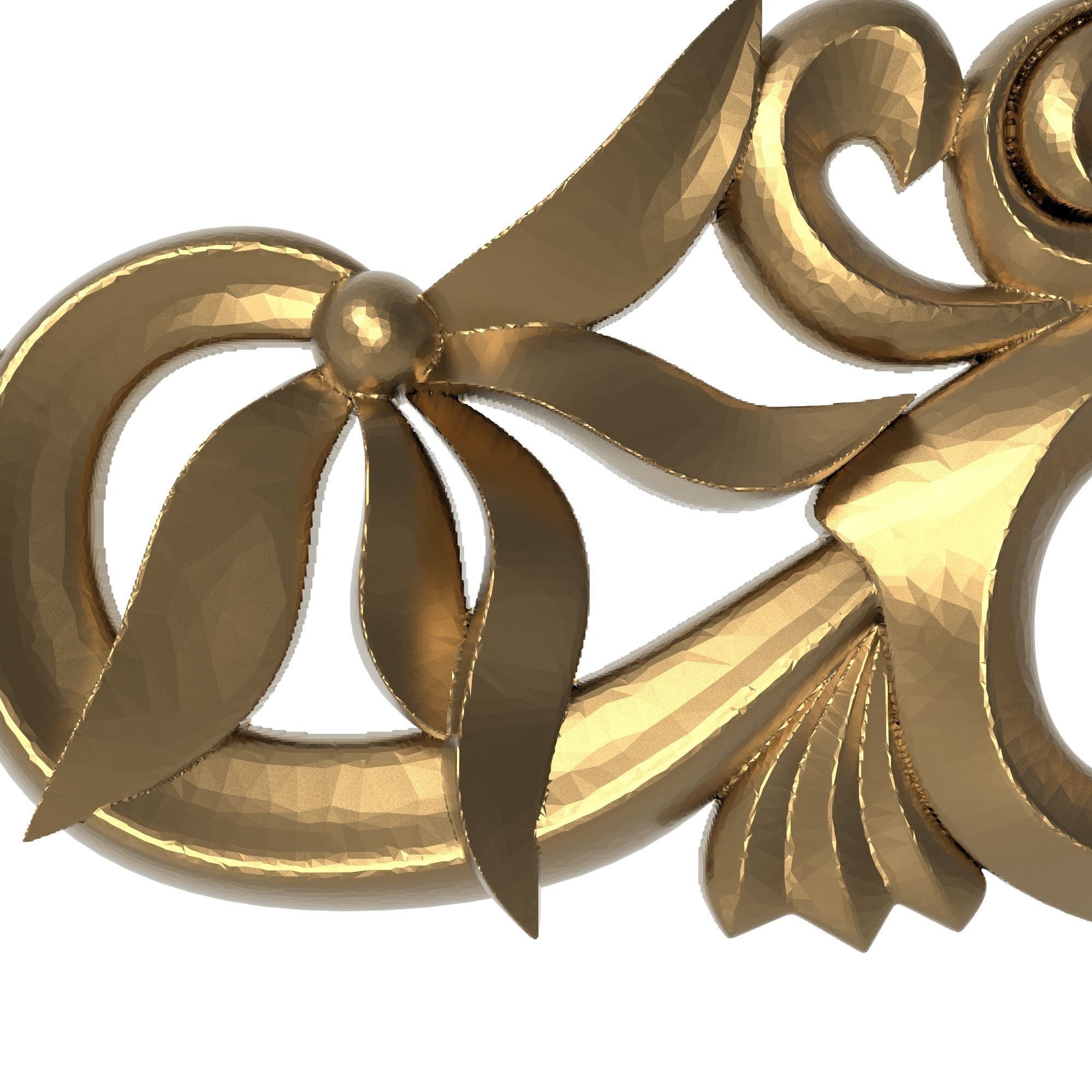 decorative pattern ready for 3D printing 3D model_2