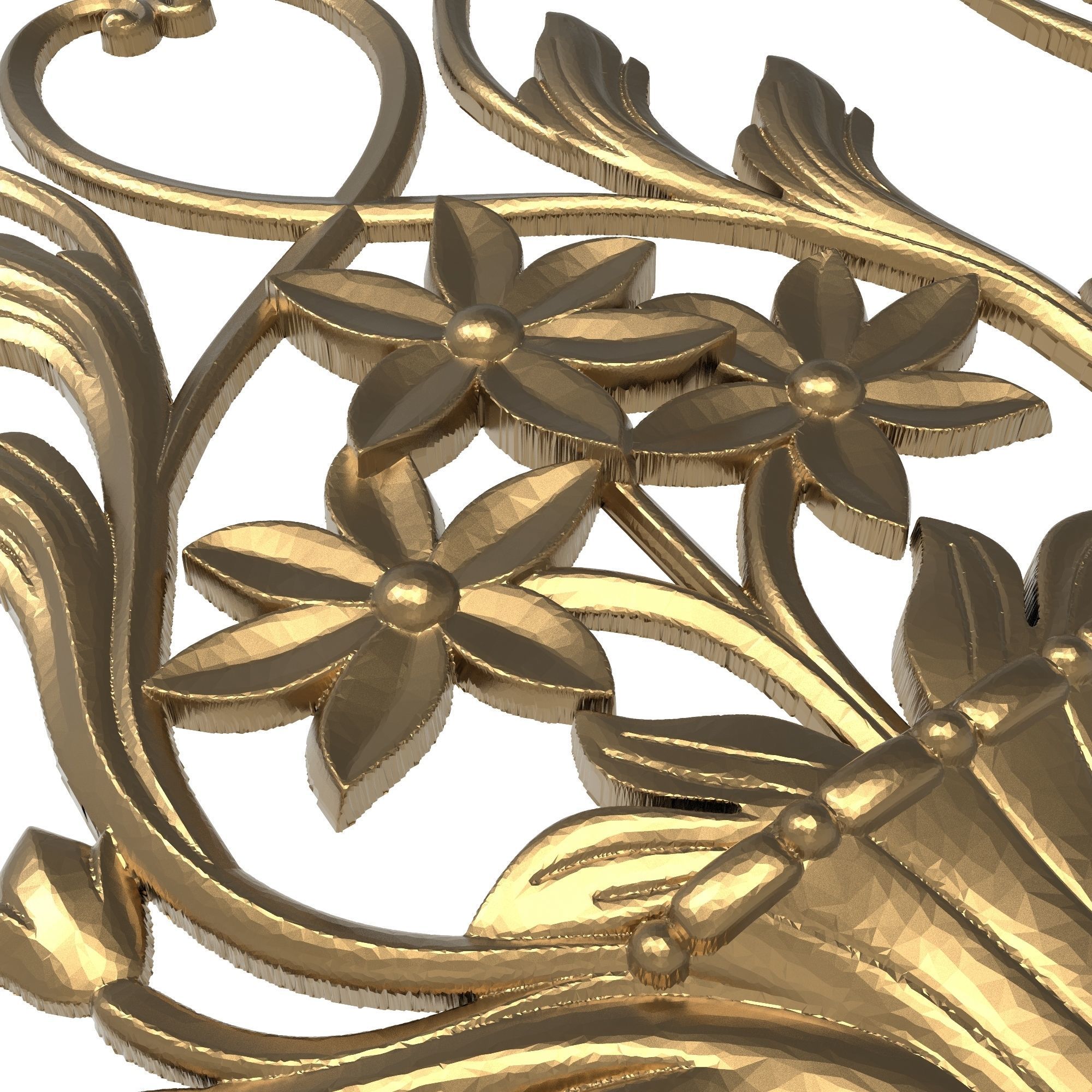 decorative pattern ready for 3D printing 3D model_4