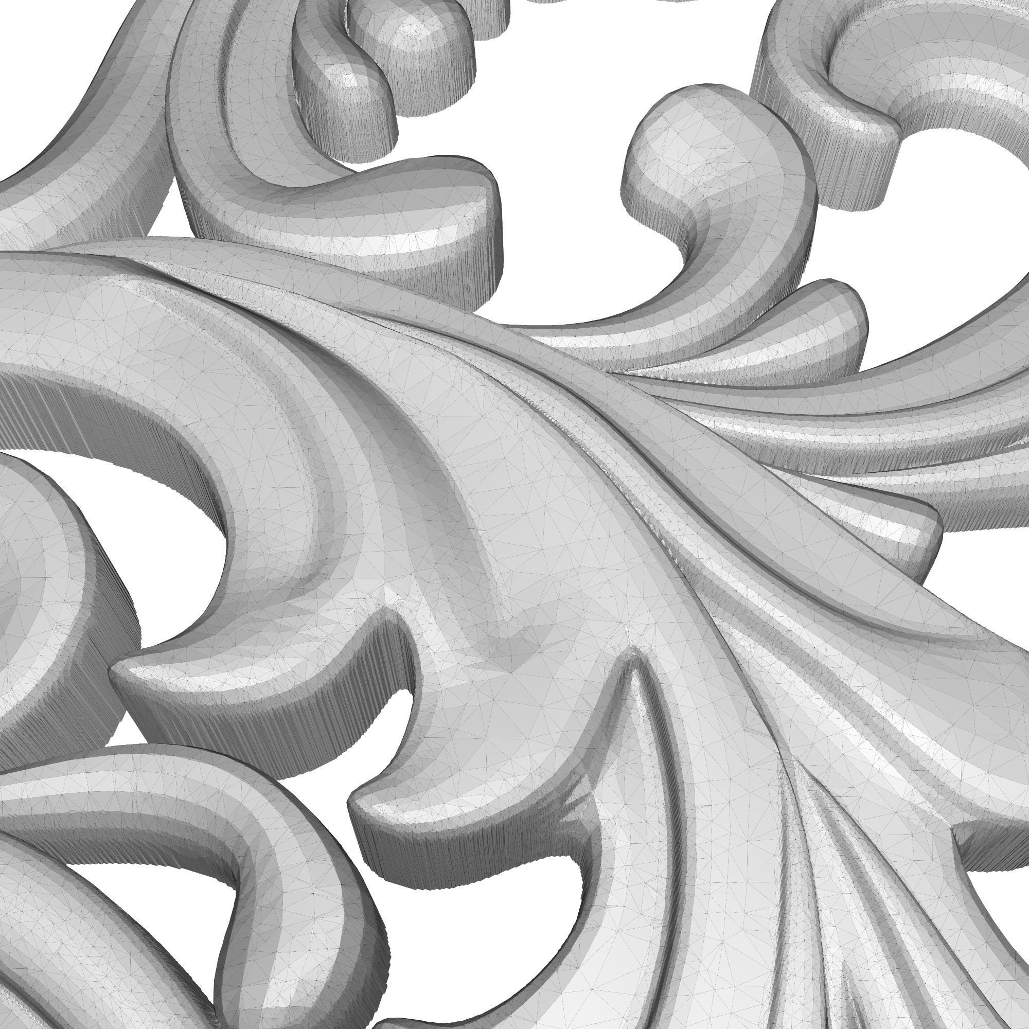 decorative pattern ready for 3D printing 3D model_5