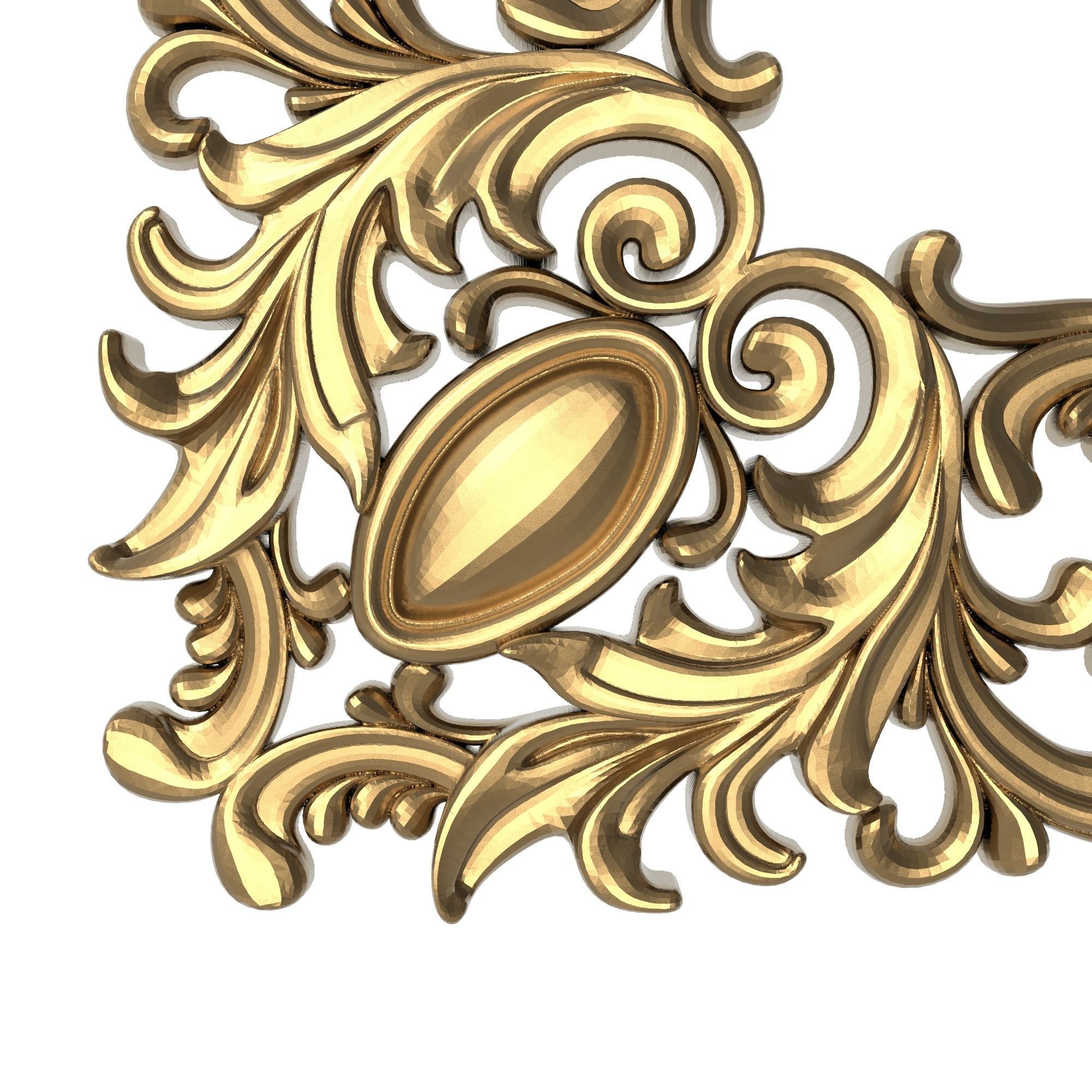 decorative pattern ready for 3D printing 3D model_2