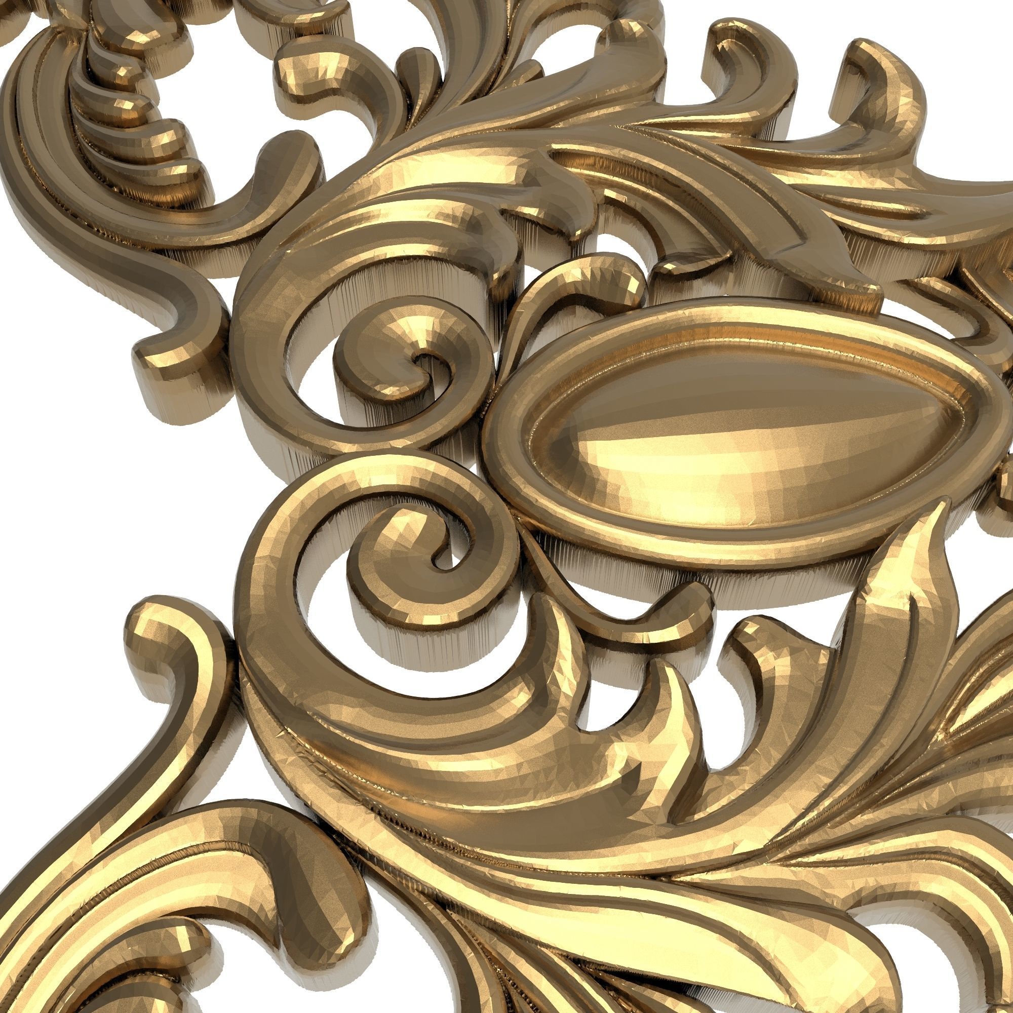 decorative pattern ready for 3D printing 3D model_4