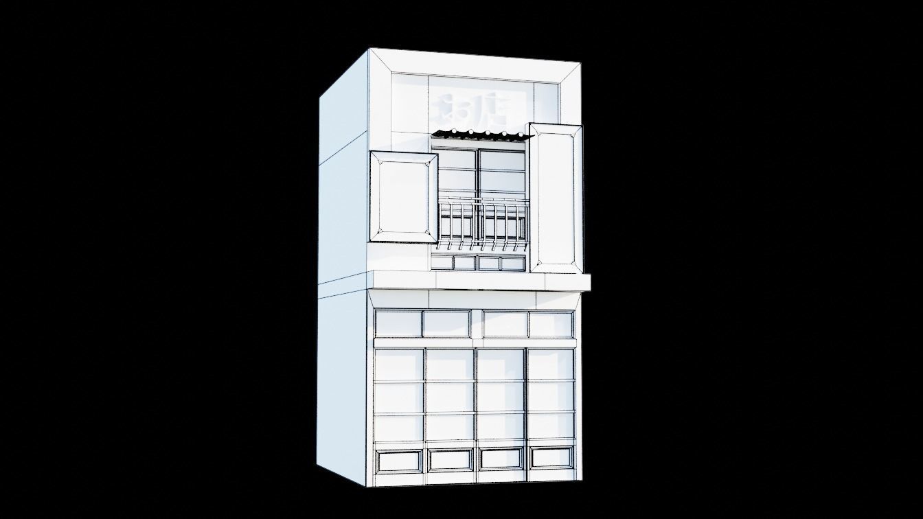 japanese store 3D model_9