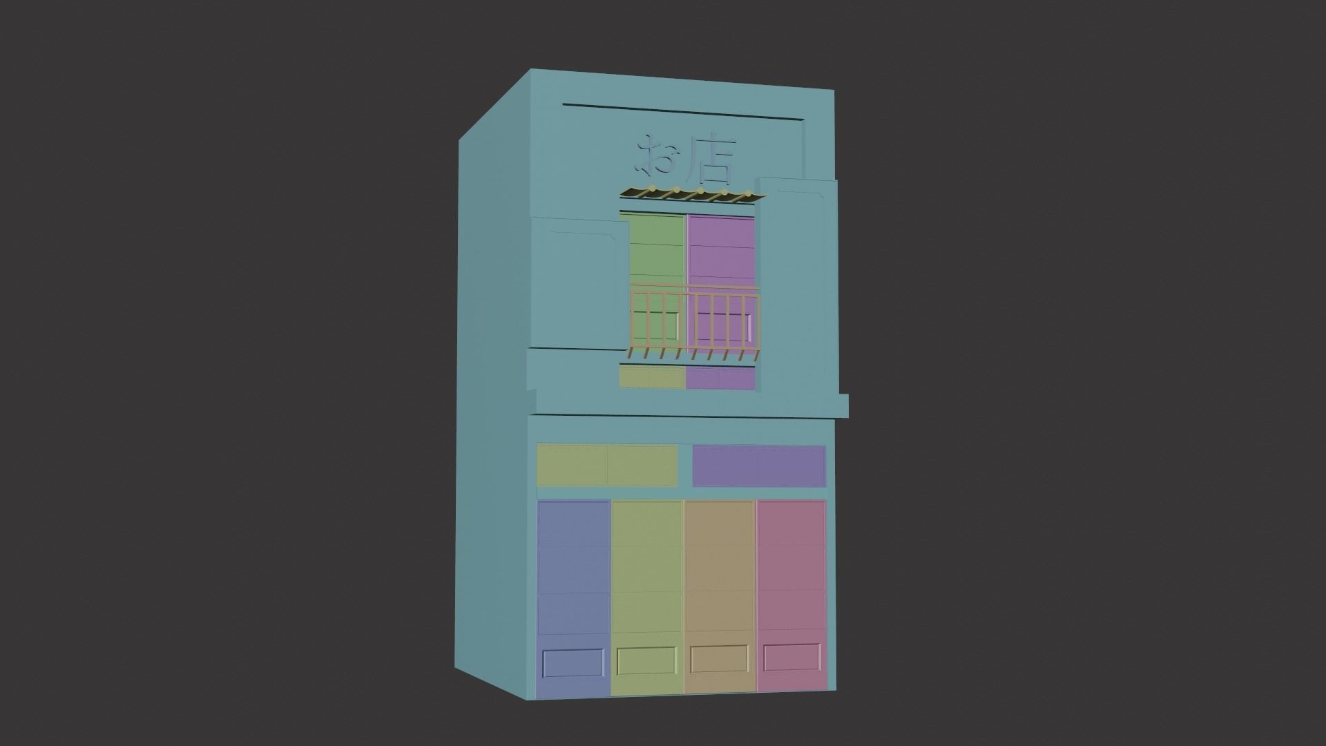 japanese store 3D model_13