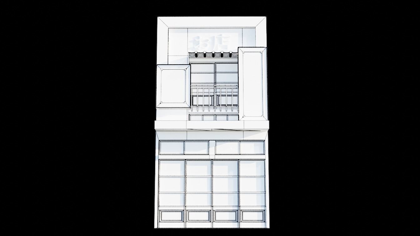 japanese store 3D model_12