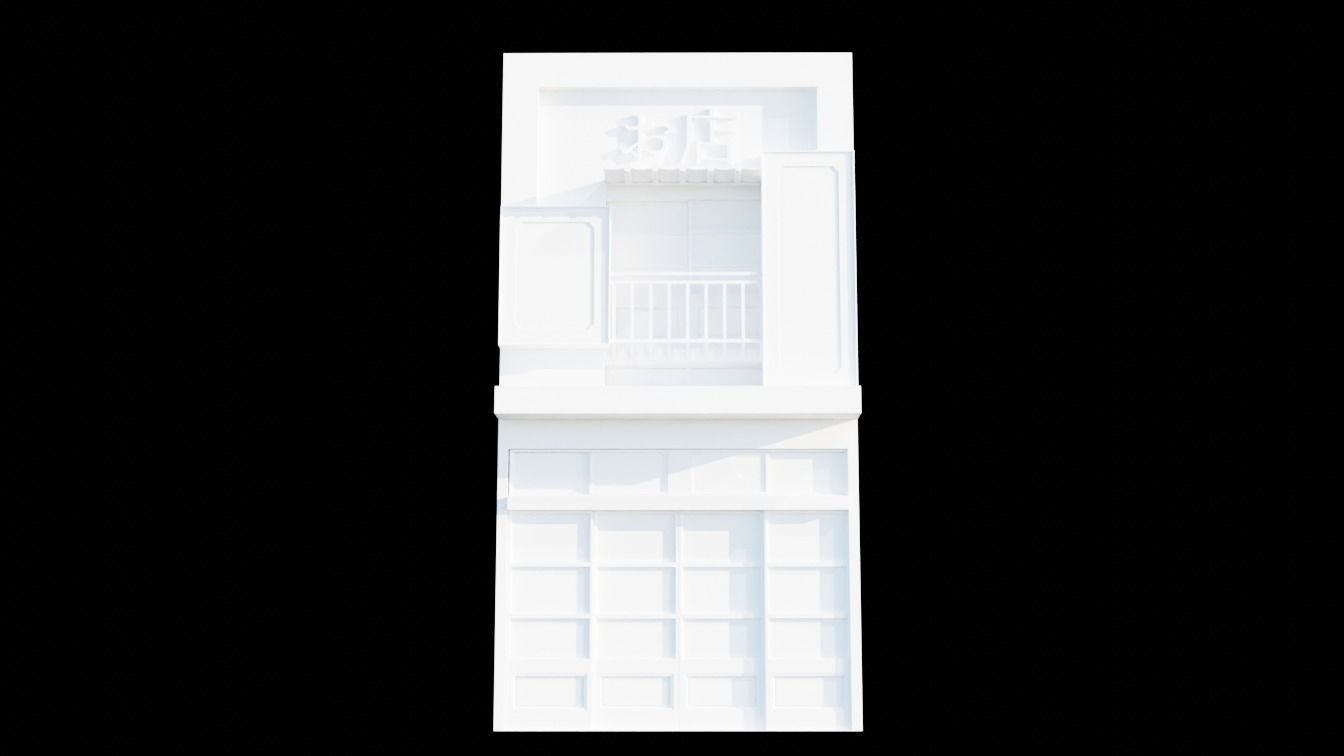 japanese store 3D model_8
