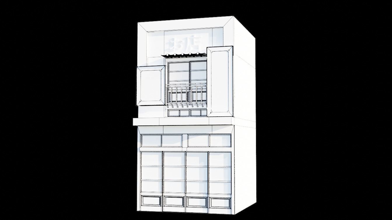 japanese store 3D model_10