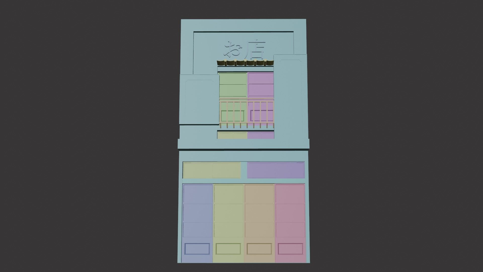 japanese store 3D model_16