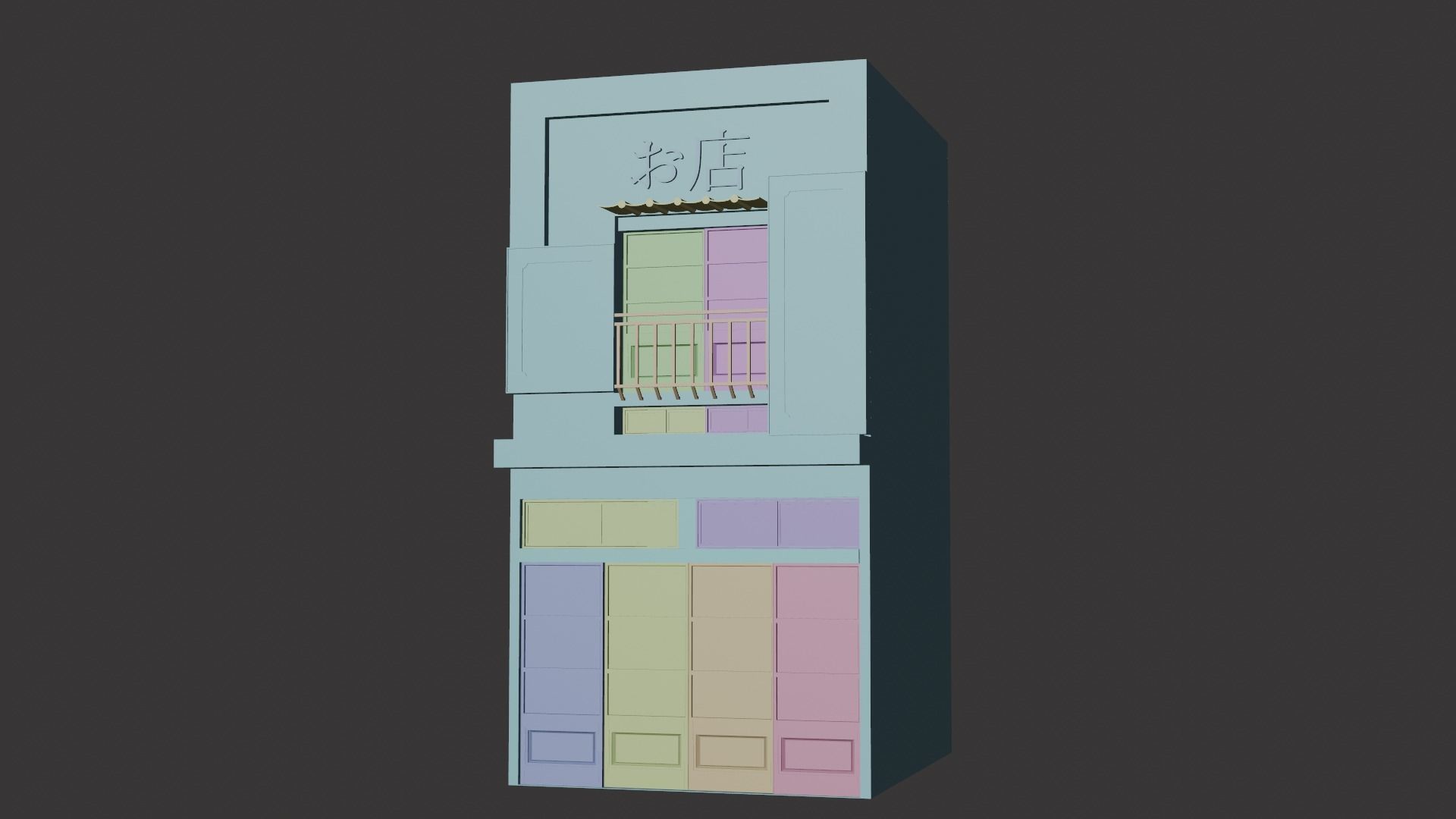 japanese store 3D model_14