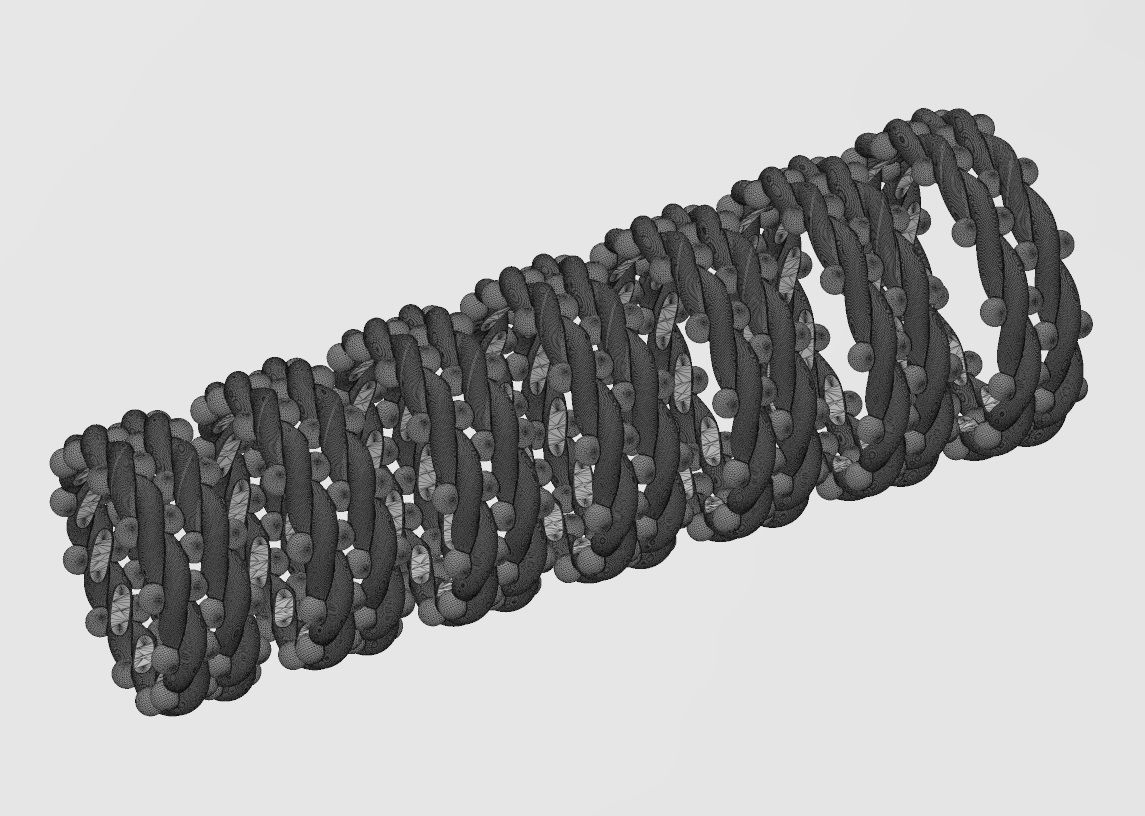 Double row beaded ring US size 4to10 3D print model_13