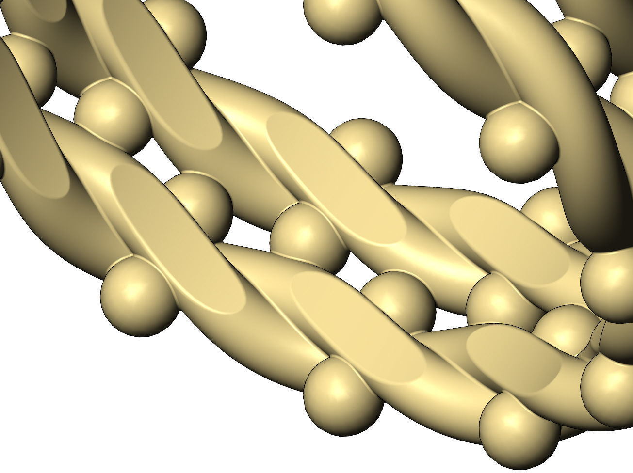 Double row beaded ring US size 4to10 3D print model_6