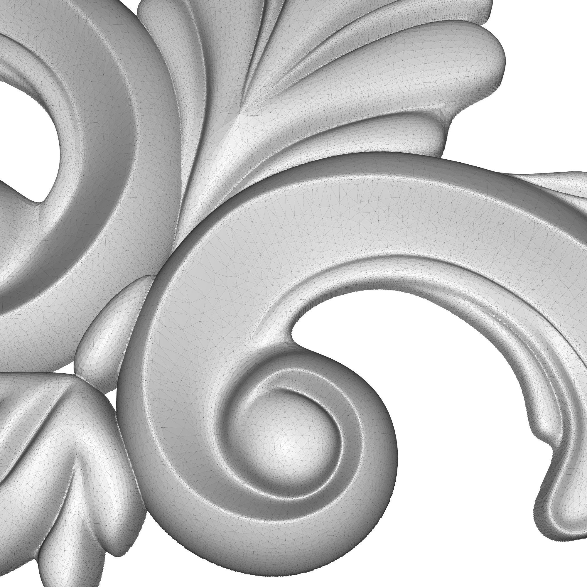 decorative pattern ready for 3D printing 3D model_9