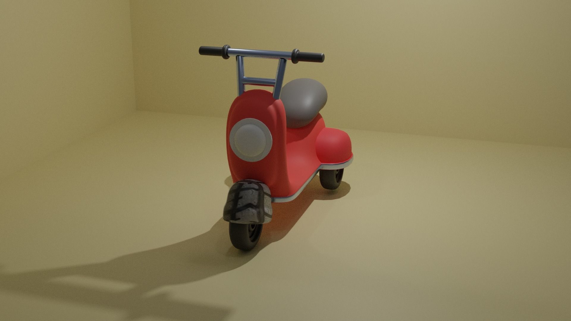 Scooter bike 3D model_2
