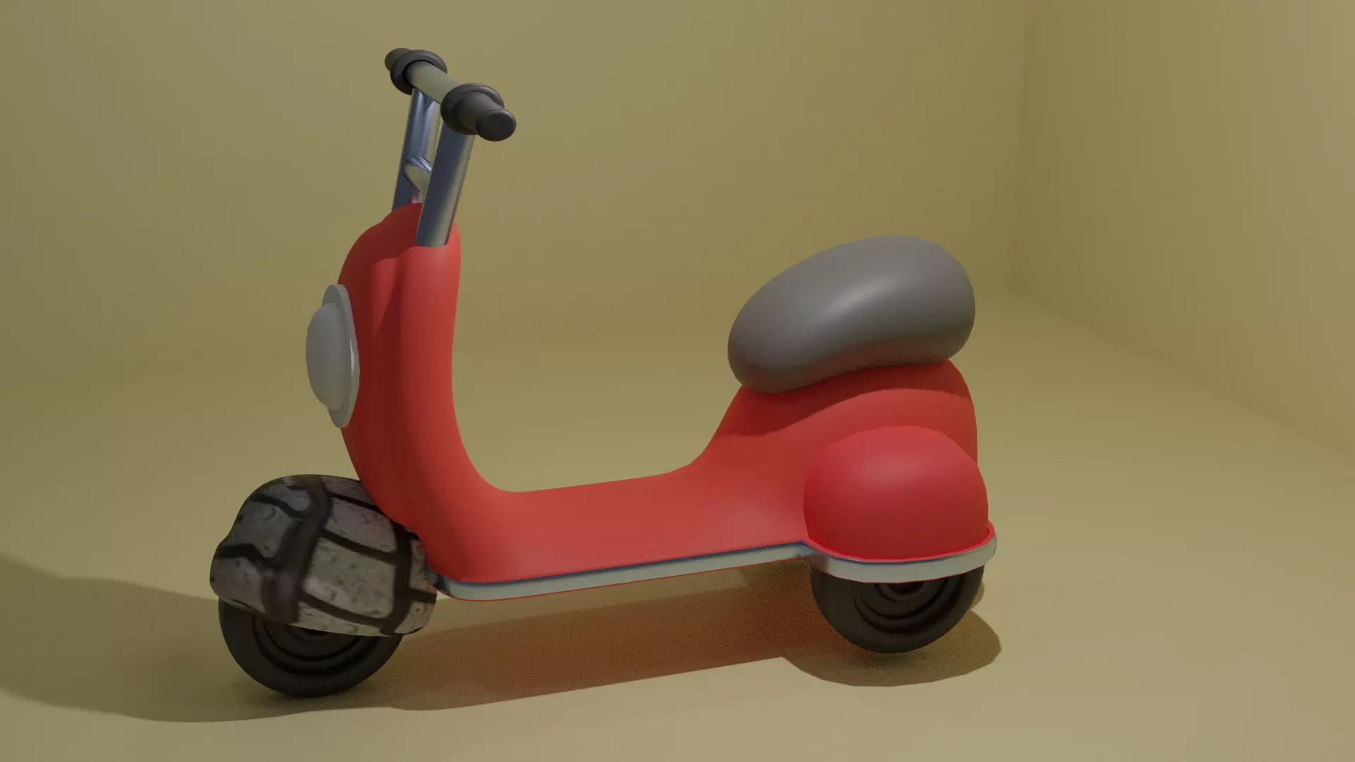 Scooter bike 3D model_0