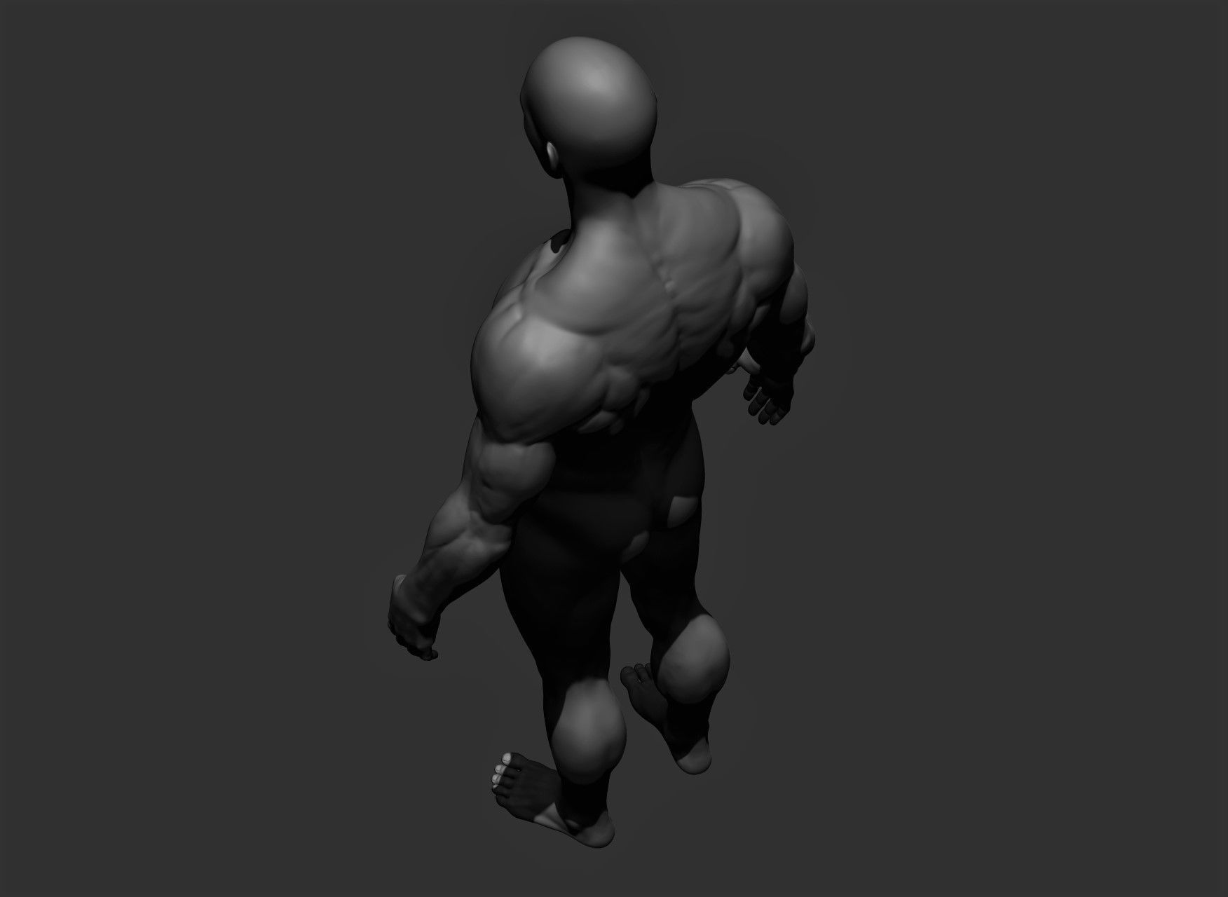 Realistic Male Full Body Sculpt Free 3D model_14