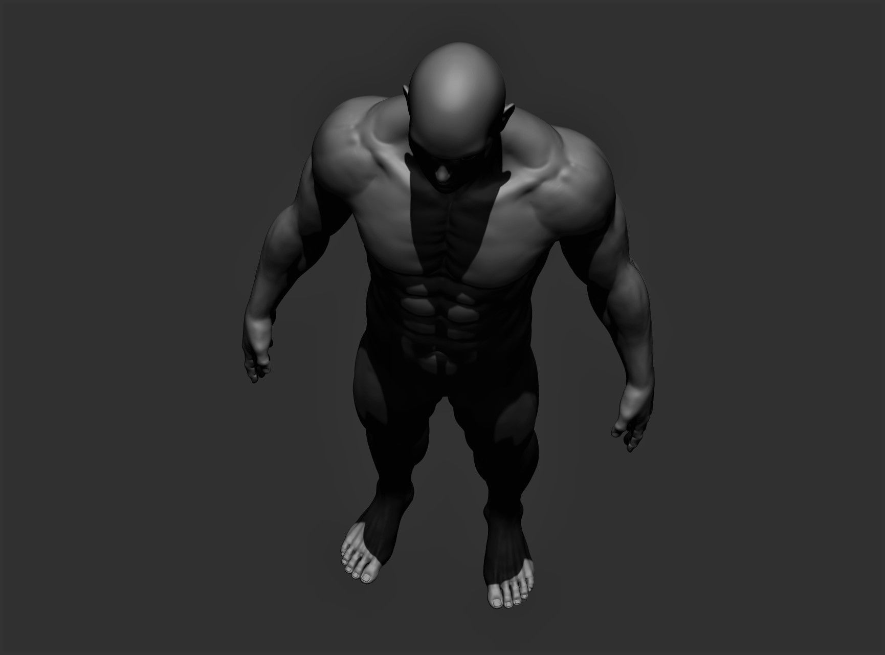 Realistic Male Full Body Sculpt Free 3D model_16