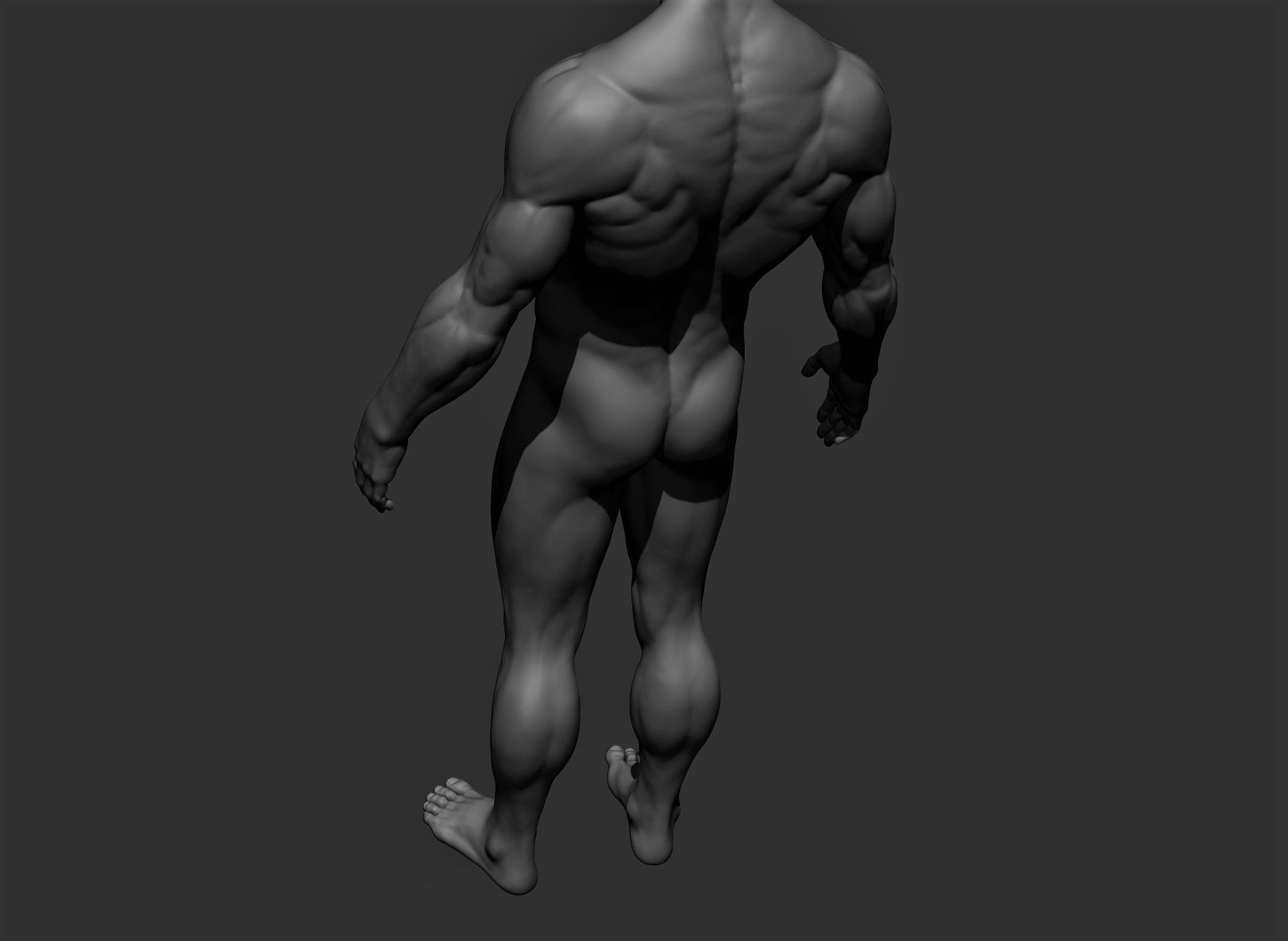 Realistic Male Full Body Sculpt Free 3D model_20