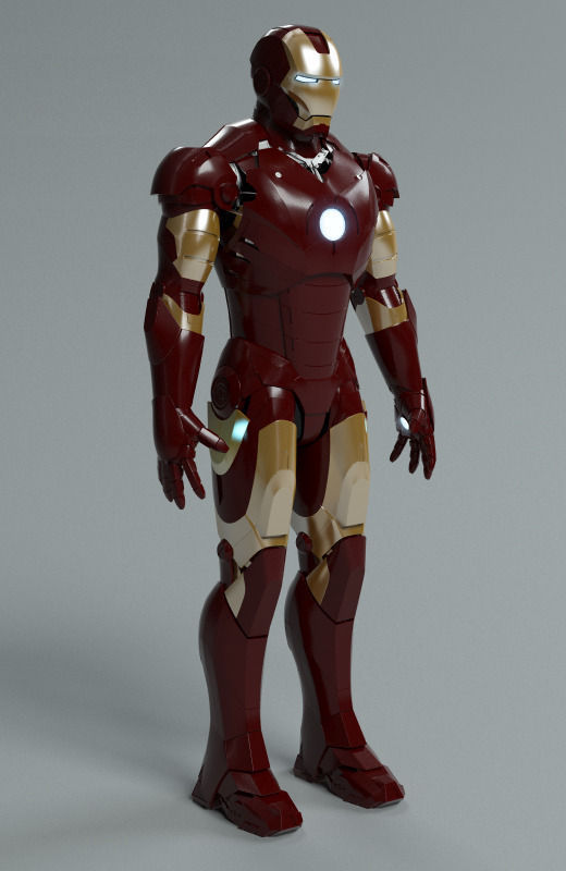 iron man  mark 3 3D model_2