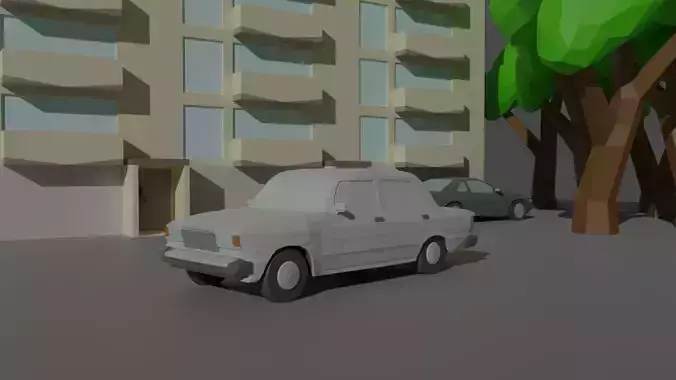 VAZ 2107 LowPoly