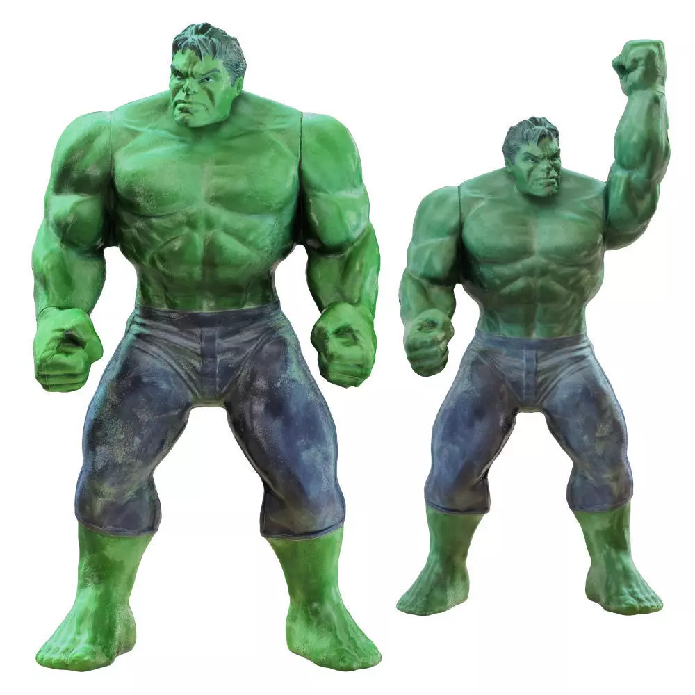 Two Hulk toys 3D model_0