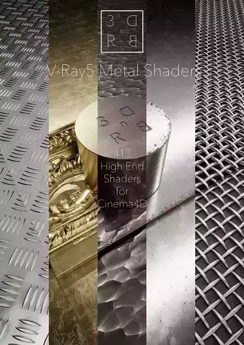V-ray 5 for Cinema 4D Metal Shaders Free Catalog Texture