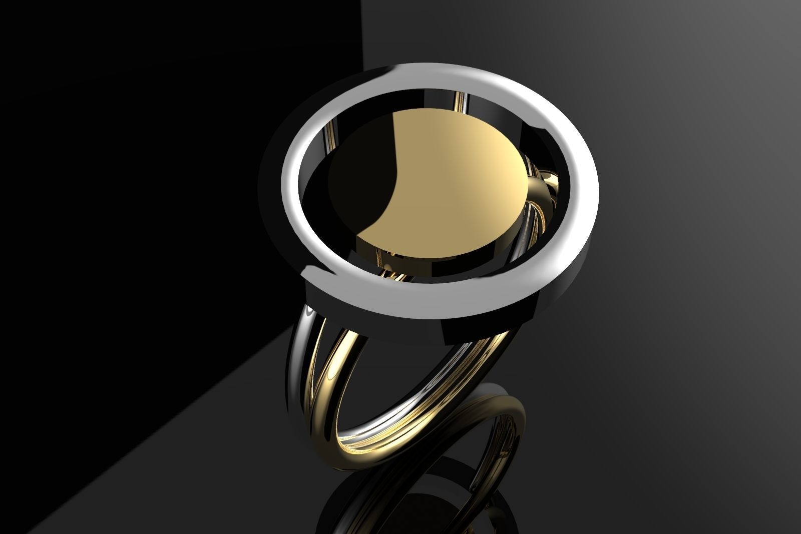 Set of rings 3D print model_5