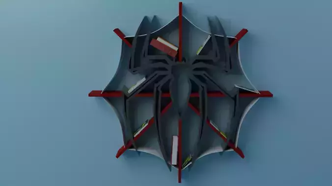 A Spider man looking design book self for kids