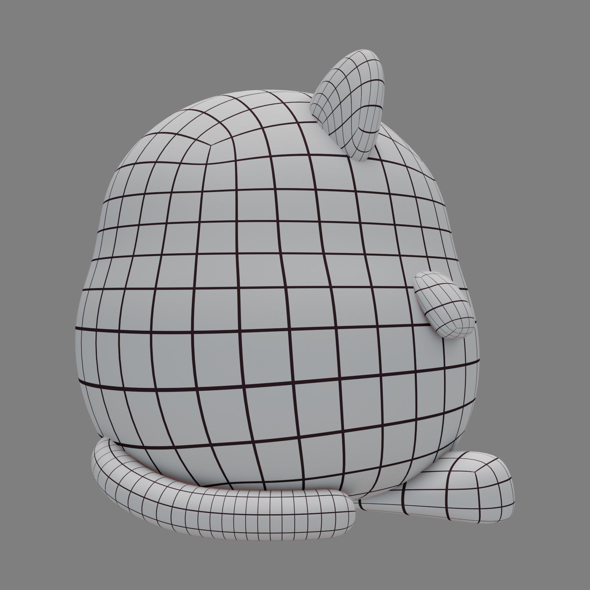 Plush Cat 3D model_14