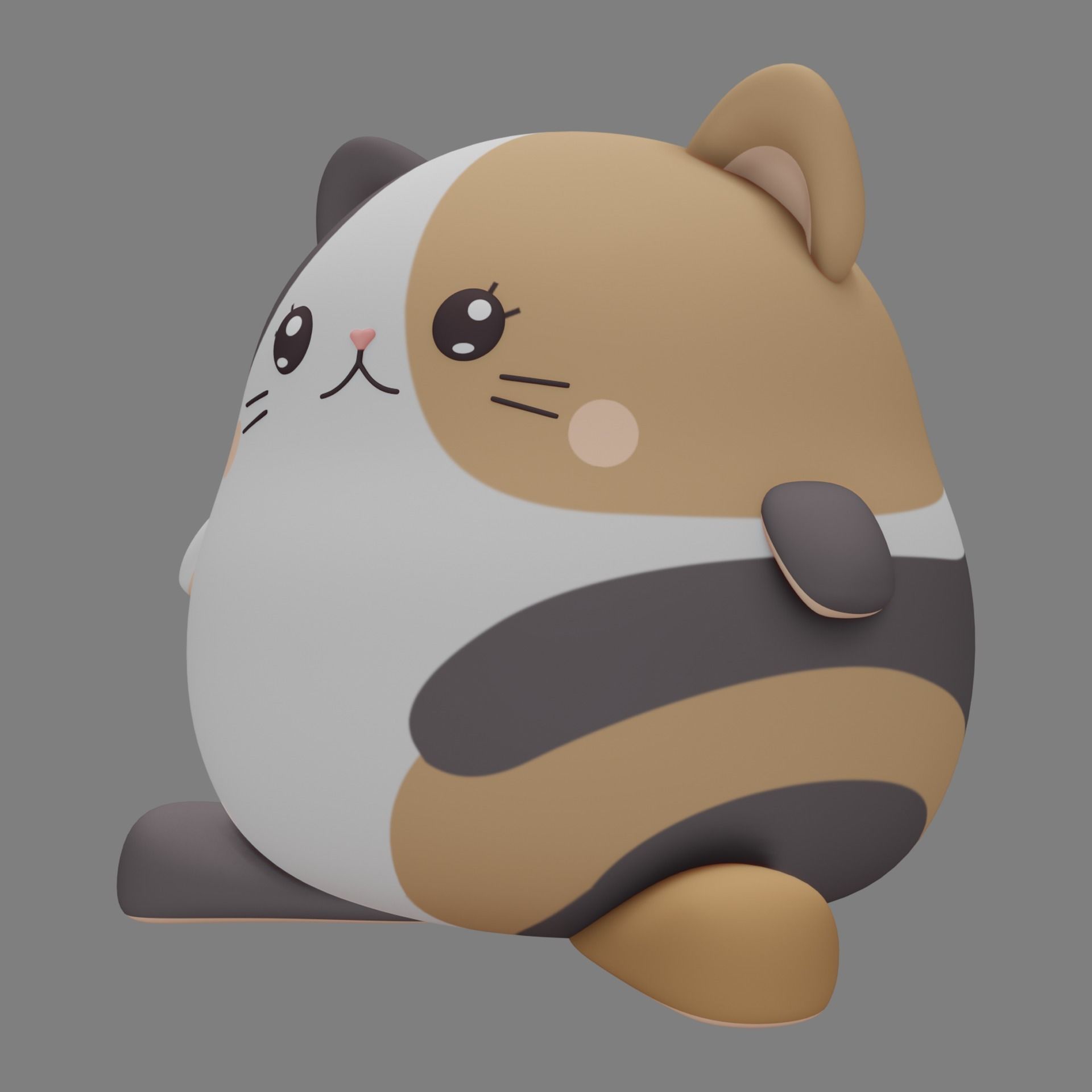 Plush Cat 3D model_8