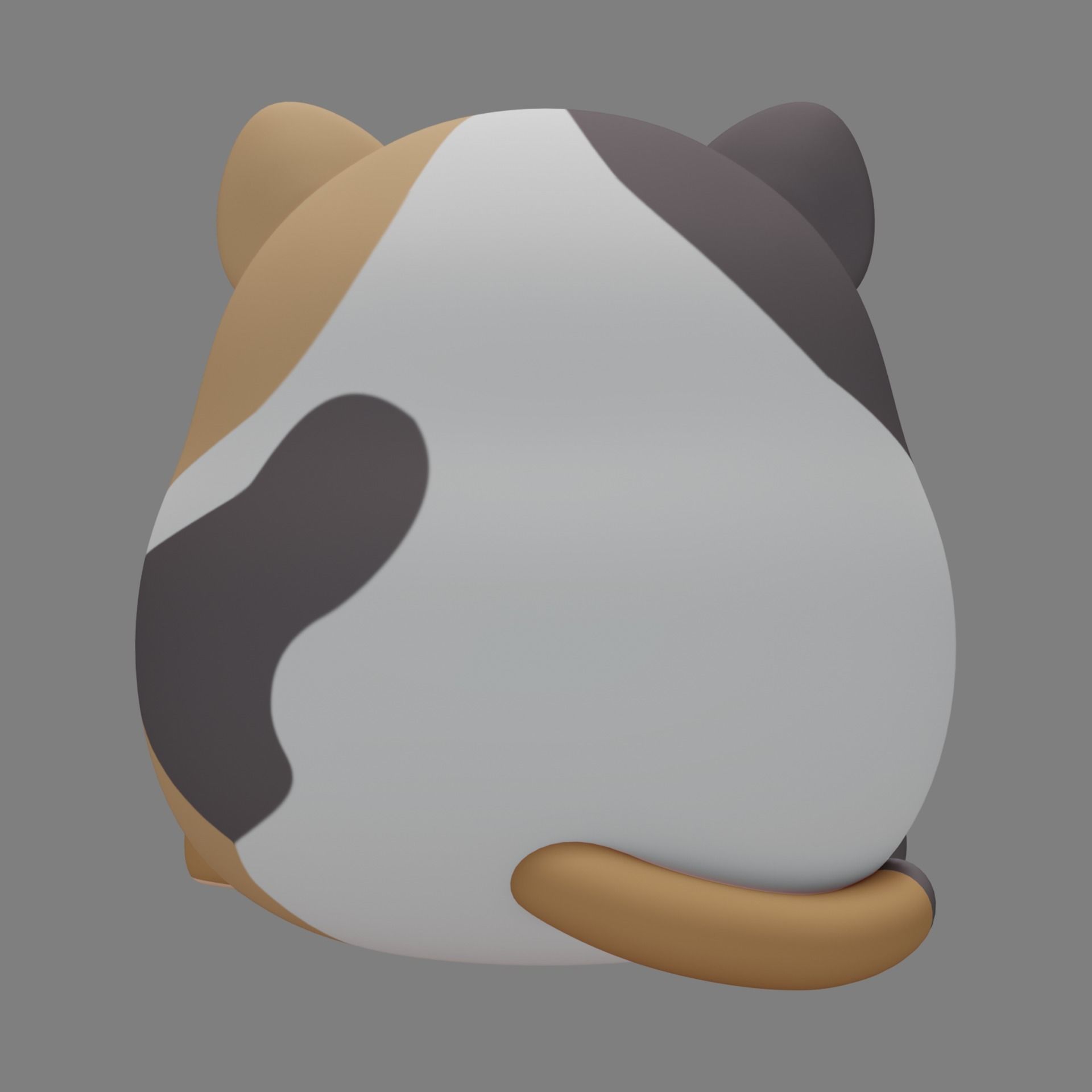 Plush Cat 3D model_5