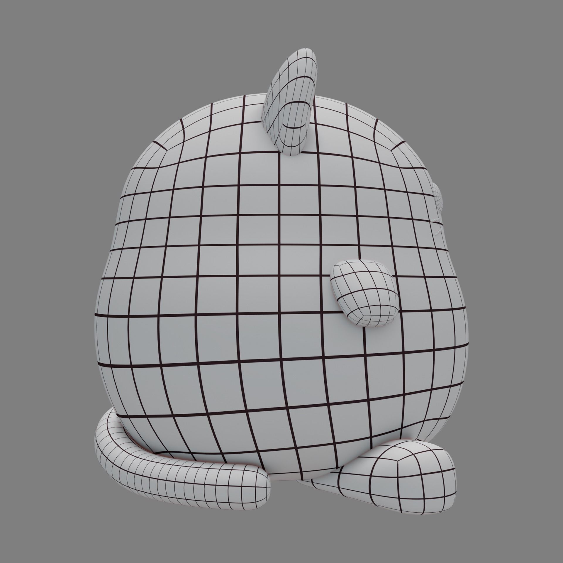 Plush Cat 3D model_13