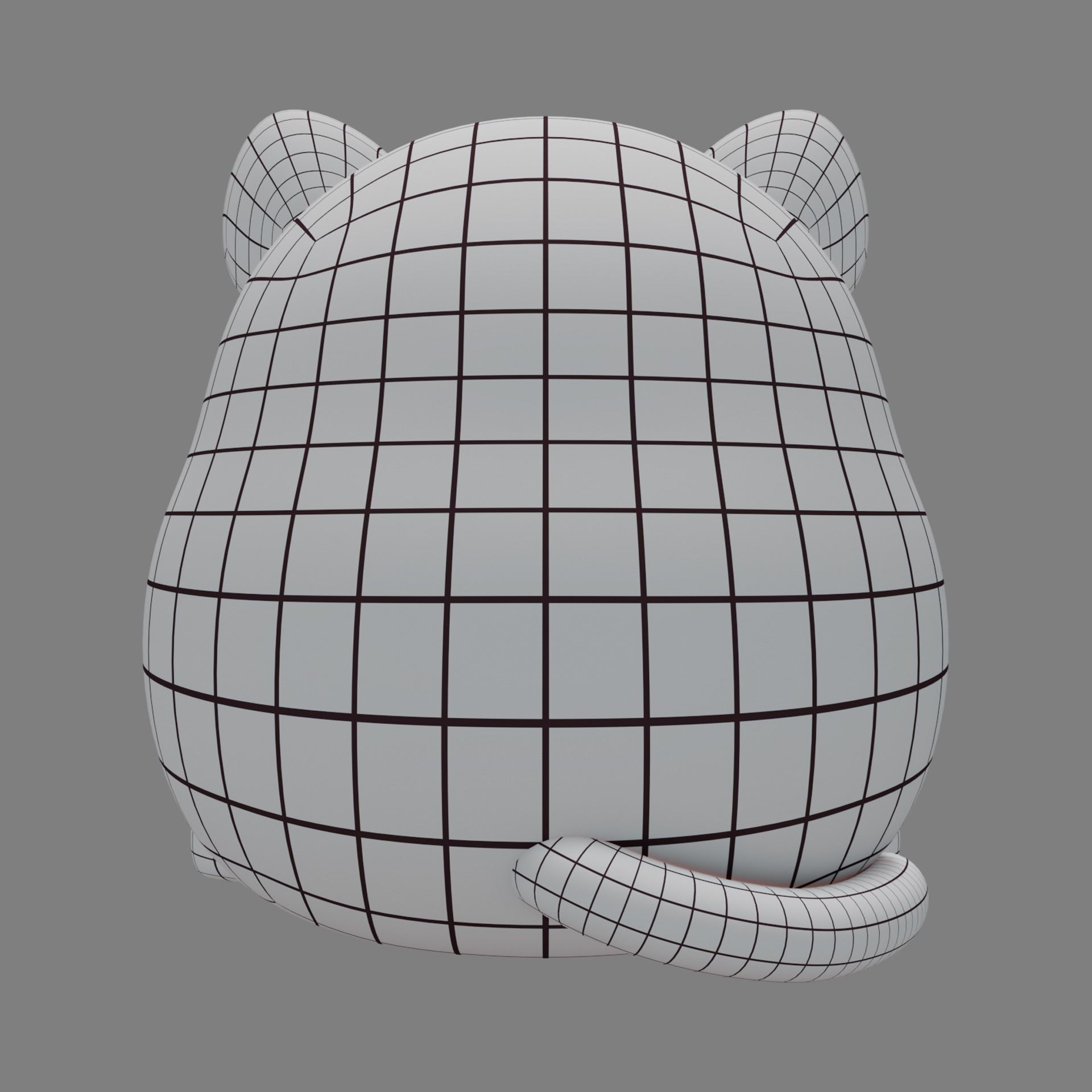Plush Cat 3D model_15