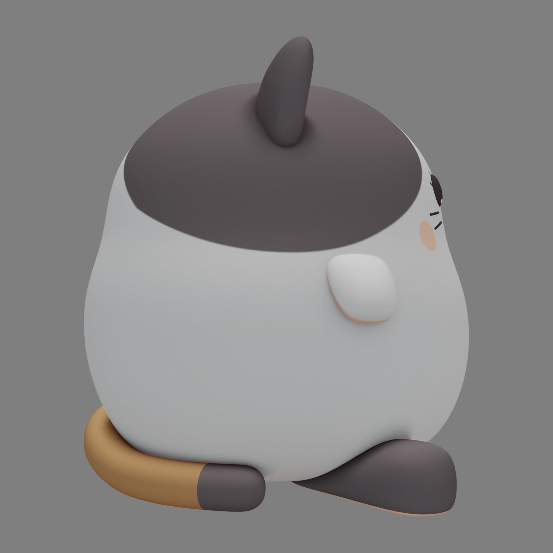 Plush Cat 3D model_3