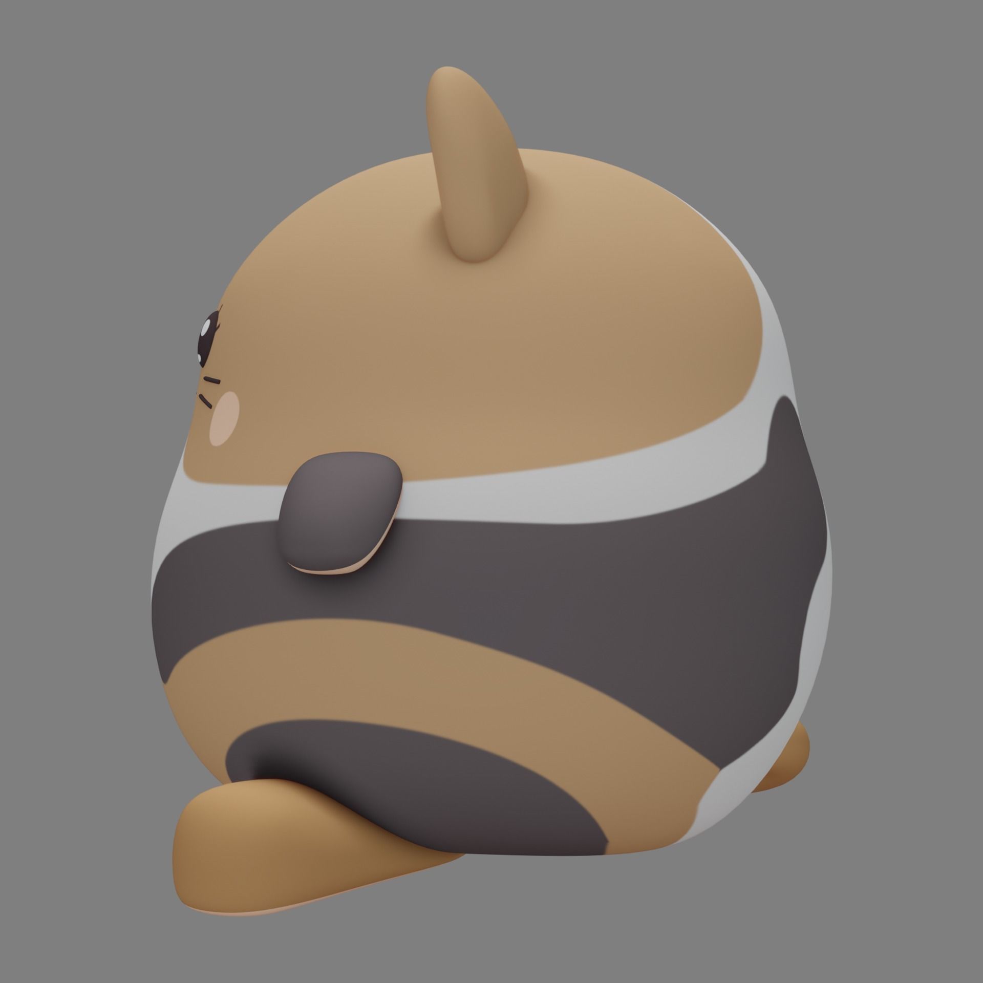 Plush Cat 3D model_7