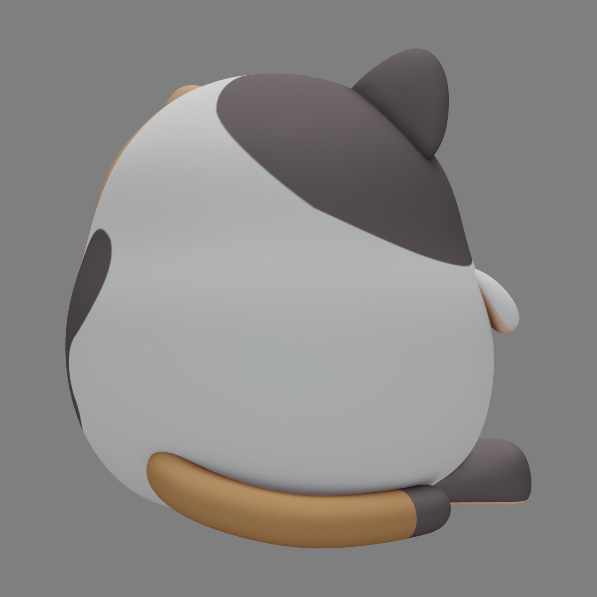 Plush Cat 3D model_4