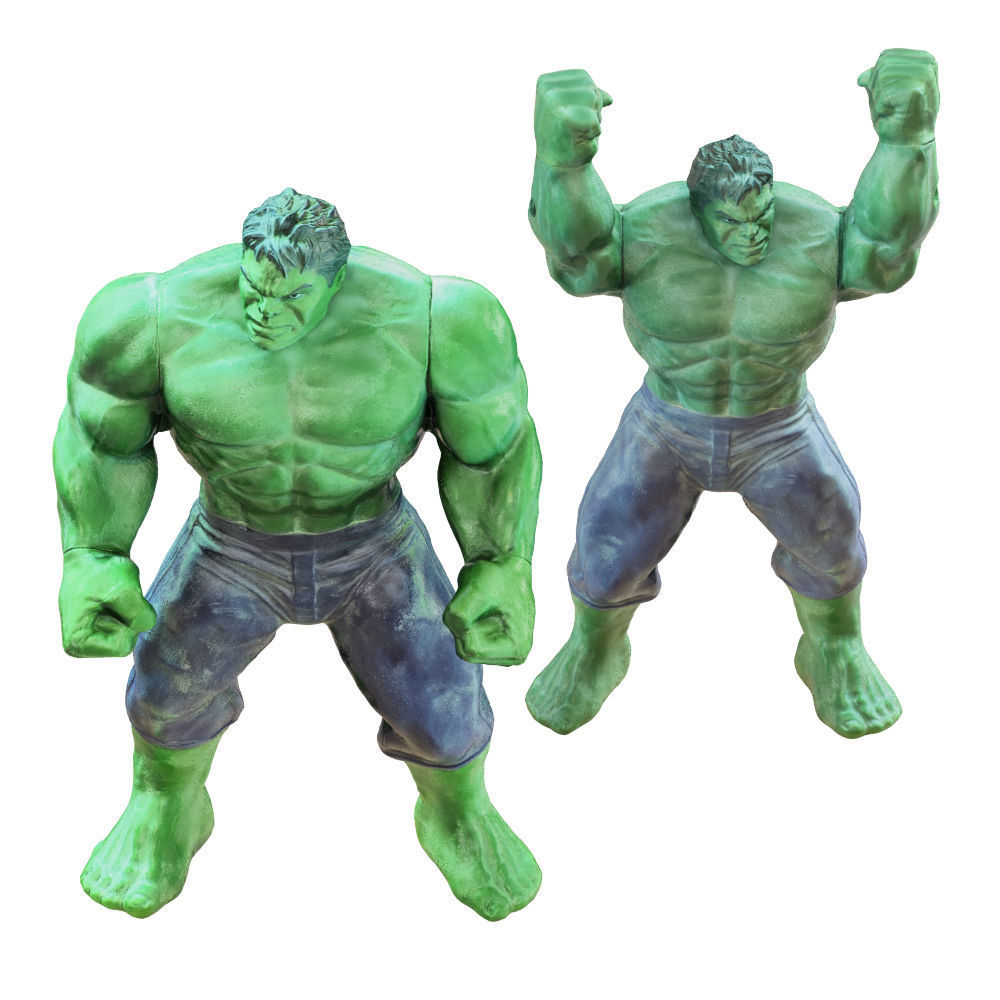 Two Hulk toys 2 3D model_1