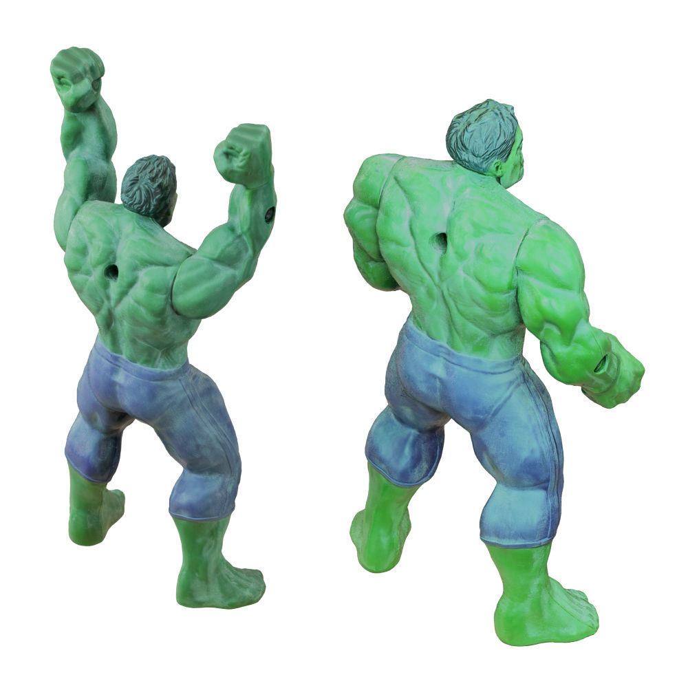 Two Hulk toys 2 3D model_3