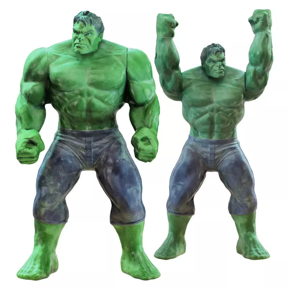 Two Hulk toys 2 3D model_0