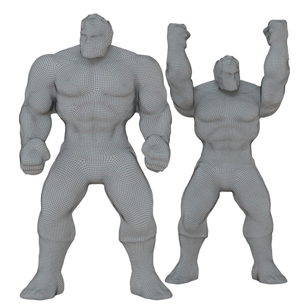 Two Hulk toys 2 3D model_5