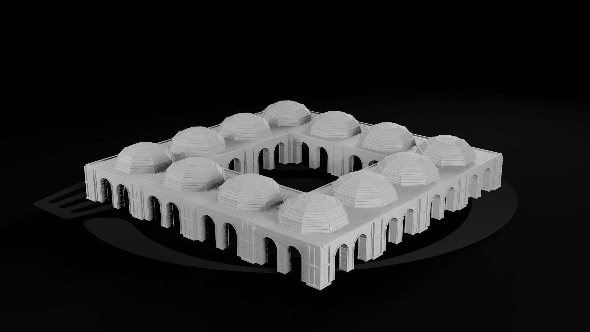 AAA Medieval Wooden Trade Center 01 R Low-poly 3D model_3