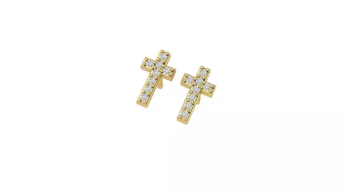 Cross earrings
