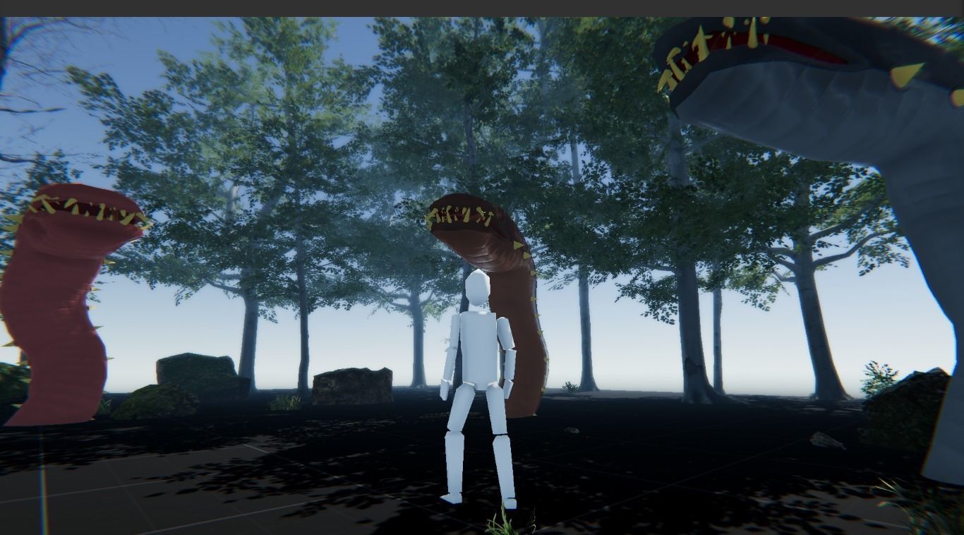 Giant Earth Worm Low-poly 3D model_5