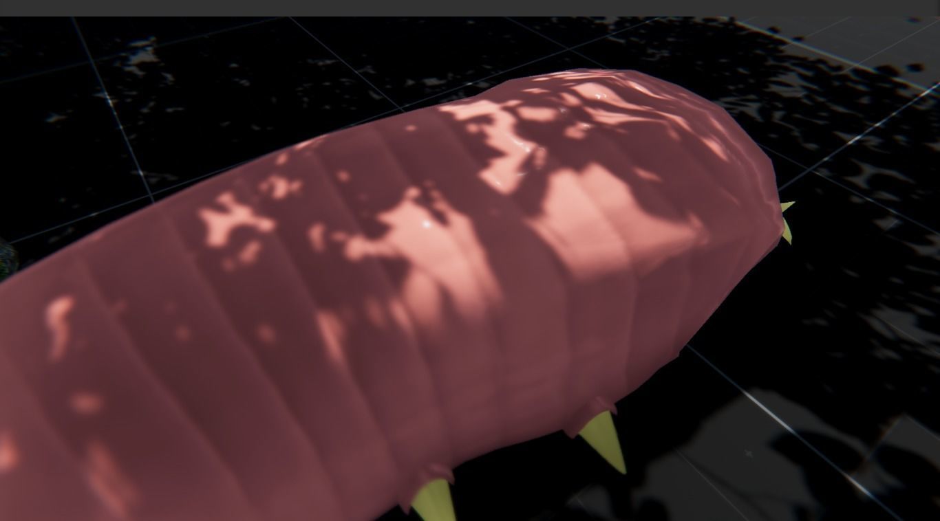Giant Earth Worm Low-poly 3D model_4