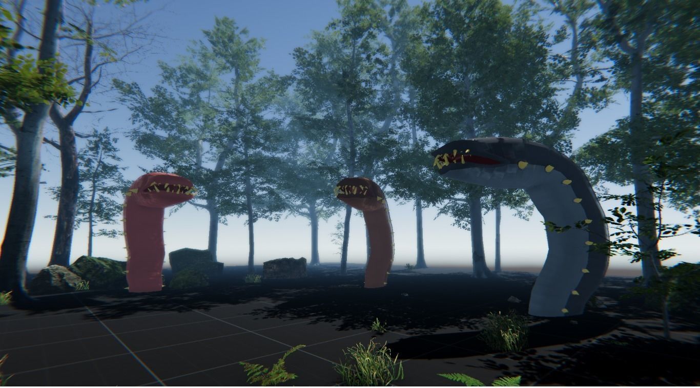 Giant Earth Worm Low-poly 3D model_3