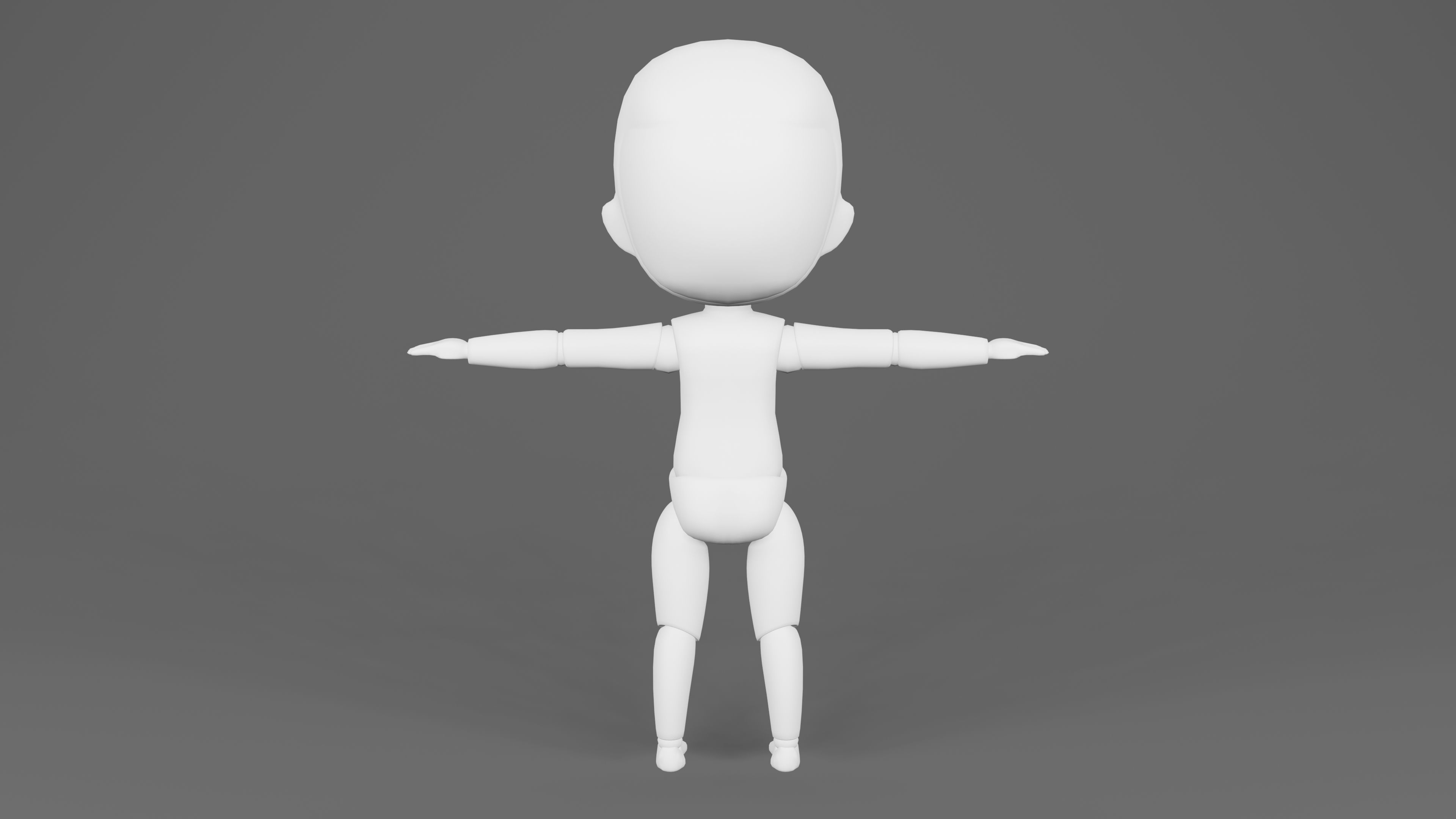  Base mesh SD Nendoroid 3D model_4