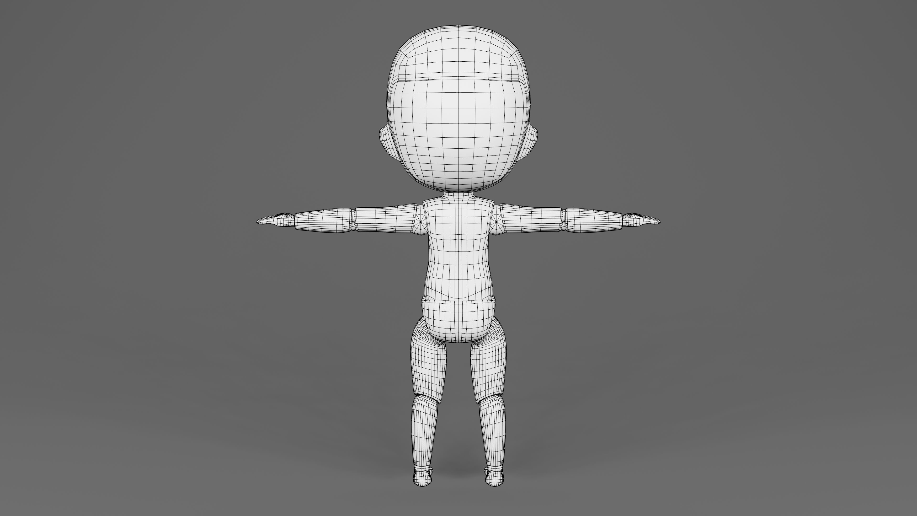  Base mesh SD Nendoroid 3D model_5