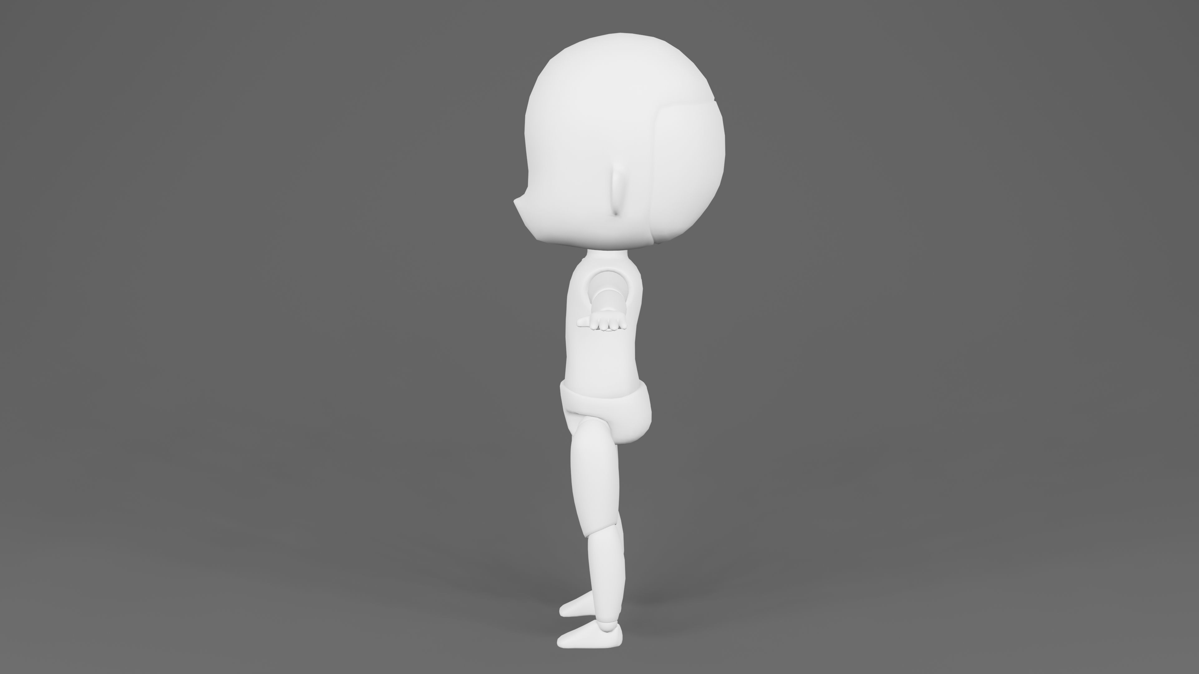  Base mesh SD Nendoroid 3D model_2
