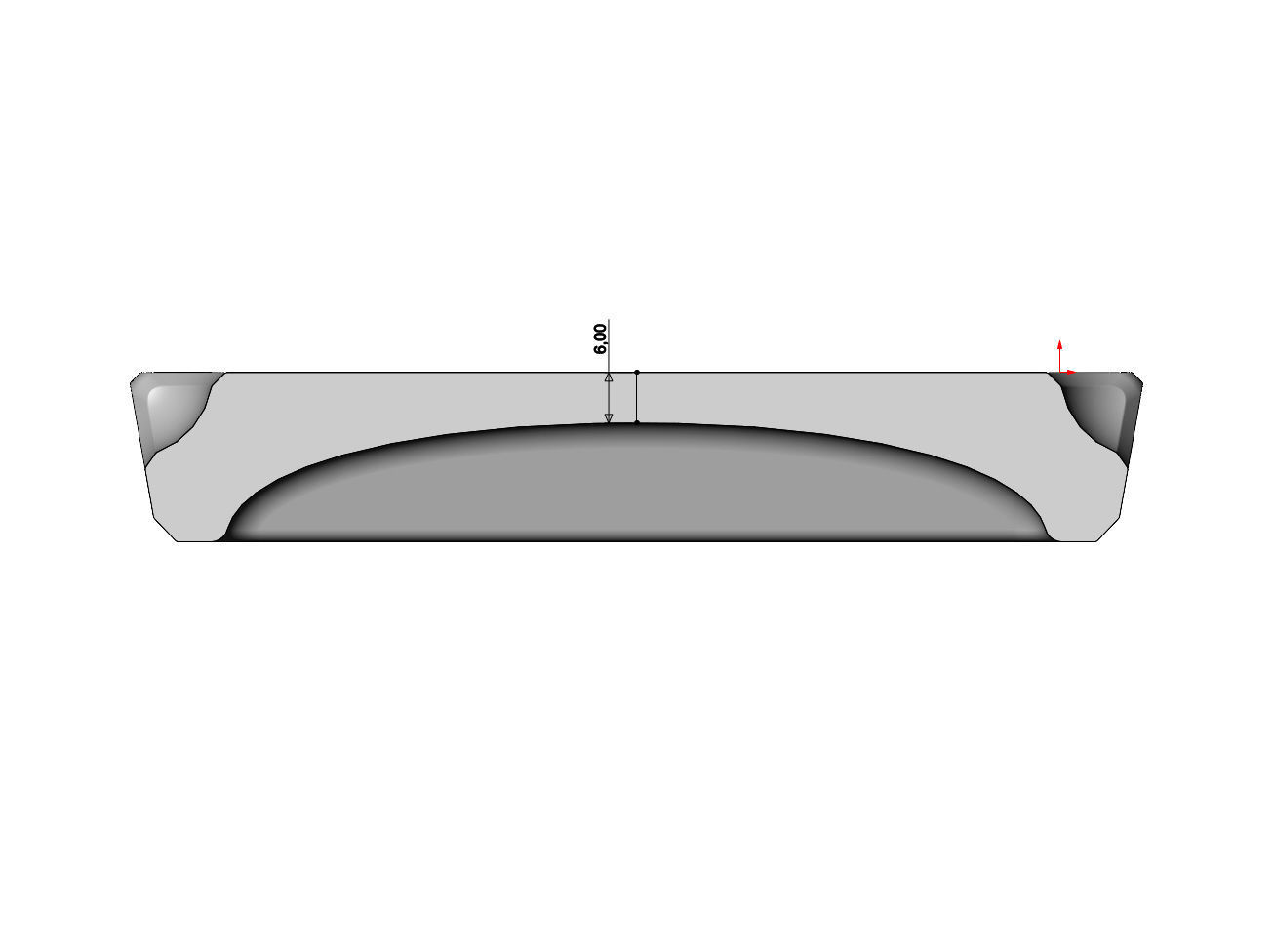 Square one pocket serving tray relief 3D print model_9