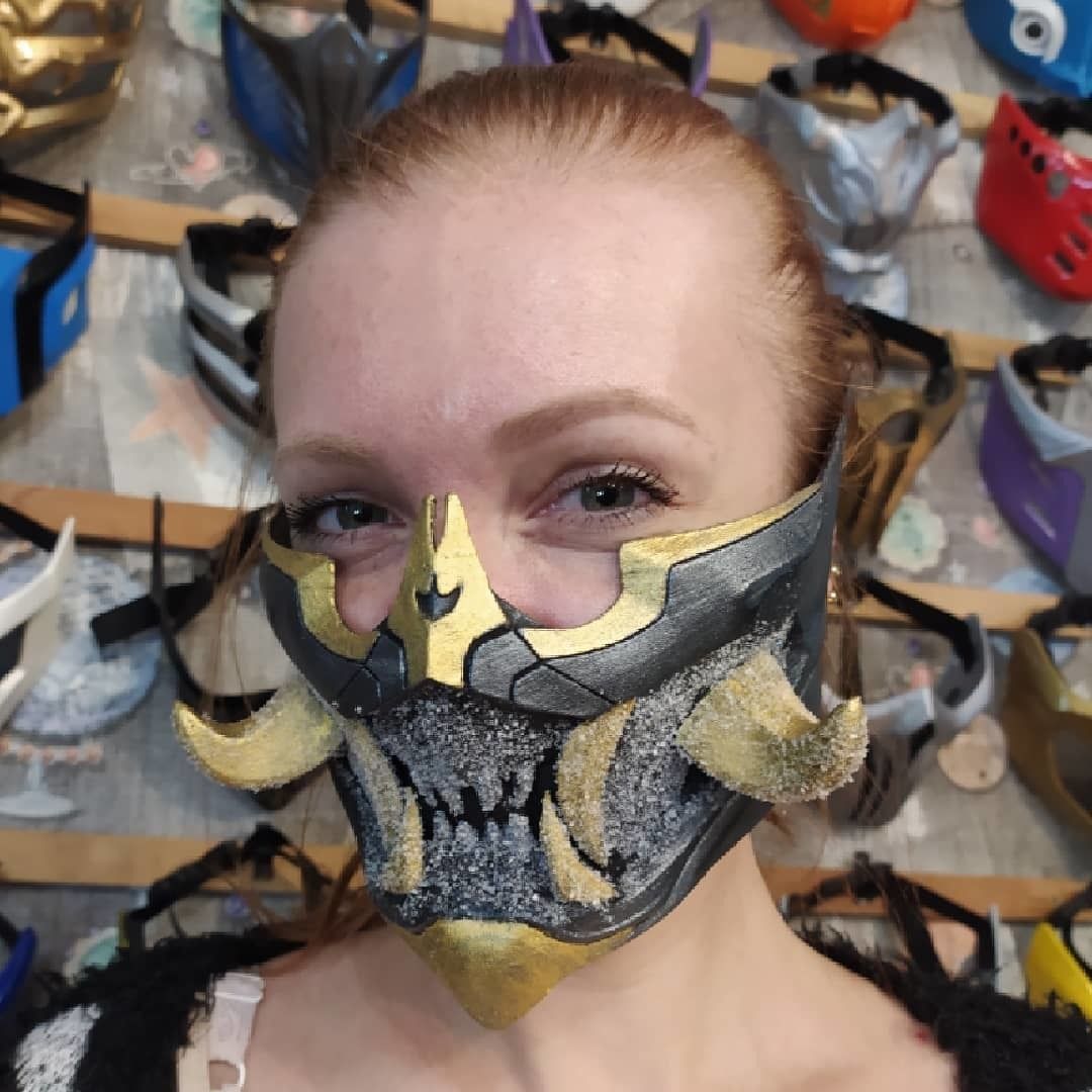 Frost mask from Mortal Kombat 11 - Polar Lights 3D print model_1